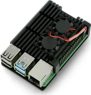 Akcesoria do komputerów jednopłytkowych - JustPi Obudowa z dwoma wentylatorami Raspberry Pi 4B LT-4B02 - miniaturka - grafika 1