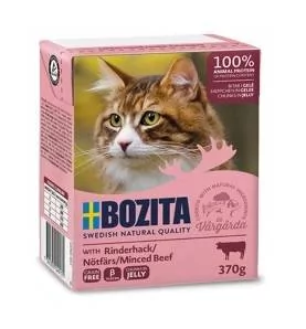 Bozita 16 x 370 g Mielone mięso wołowe w galarecie - Mokra karma dla kotów - miniaturka - grafika 1