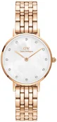 Zegarki damskie - Zegarek Daniel Wellington DW00100613 Petite Lumine 5-Link Melrose MOP 28 mm - - miniaturka - grafika 1