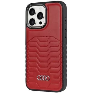 Oryginalne Etui APPLE IPHONE 15 PRO MAX Audi Synthetic Leather MagSafe (AU-TPUPCMIP15PM-GT/D3-RD) czerwone - Etui i futerały do telefonów - miniaturka - grafika 2