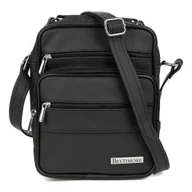 Torby męskie - Czarna męska torba skórzana przez ramię Beltimore G19 czarny - miniaturka - grafika 1