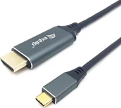 Złącza, przejściówki, adaptery - Adapter AV Equip Equip Adapter USB-C -> HDMI 4K60Hz 3.00m sw - miniaturka - grafika 1