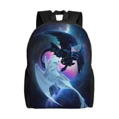 Plecaki szkolne i tornistry - Dziecko Jak Wytresować Smoka Plecak Szkolny Tornister Plecak Szkolny Tornister Dla Nastolatków Chłopcy Dziewczęta 16.1 X 11.8 X 4.5inches - miniaturka - grafika 1