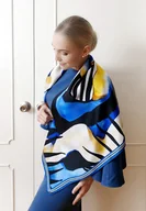 Apaszki i szaliki damskie - Jedwabna chusta premium, 90 cm - 90cm - miniaturka - grafika 1