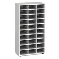 Regały biurowe - Regał sortujący PRIMO WHITE, 800 x 420 x 1434 mm, 36 przegród, biały - miniaturka - grafika 1