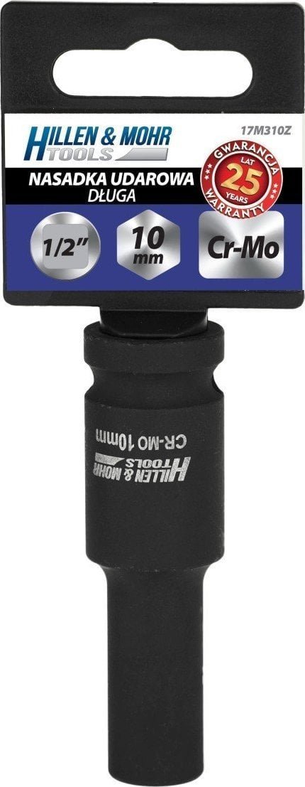 Dedra Nasadka udarowa długa 1/2'', 24x78mm, stal Cr-Mo