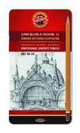 Przybory szkolne - Koh-I-Noor Ołówki grafitowe zestaw 12 ołówków, 8B-2H - miniaturka - grafika 1