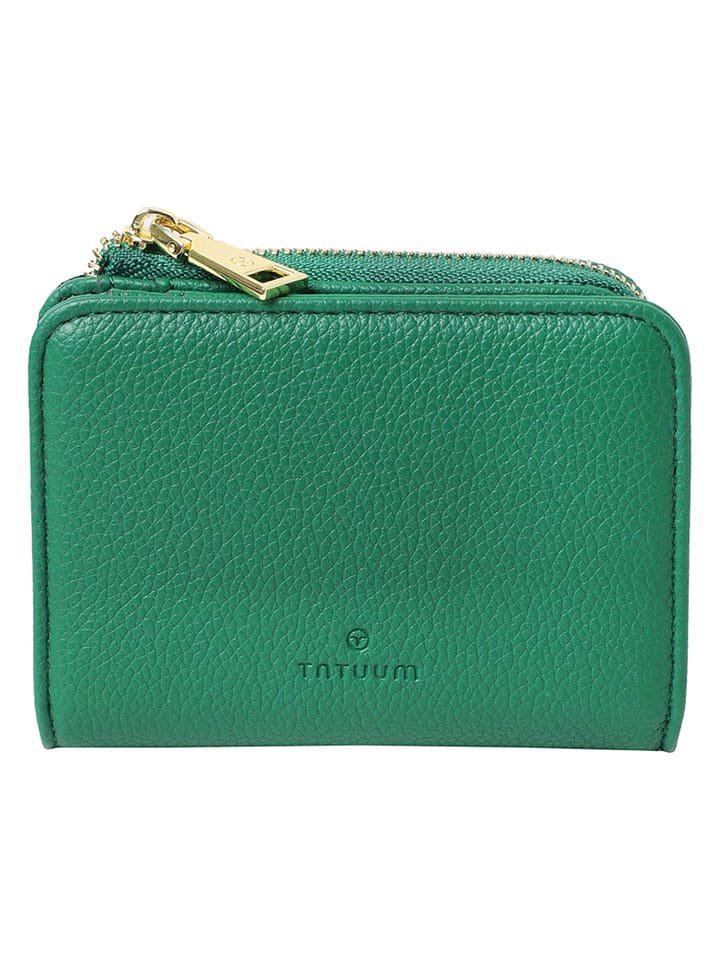TATUUM Portfel w kolorze zielonym - 11 x 8 cm