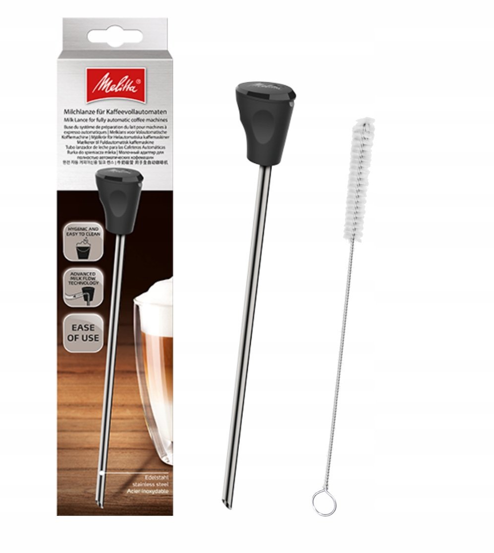 Zestaw Lanca rurka do spieniania mleka oraz uniwersalny czyścik Melitta