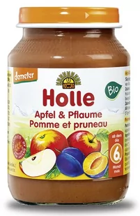 Holle Baby Deserek Jabłko ze śliwką 190 g - Desery dla dzieci - miniaturka - grafika 1