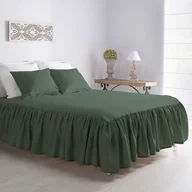 Narzuty - Narzuta na łóżko 160x200 frilly green - miniaturka - grafika 1