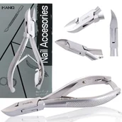 Akcesoria do paznokci - Cążki cęgi do grubych wrastających paznokci skórek obcinaczki nożyczki manicure gabinet SPA srebrne - miniaturka - grafika 1