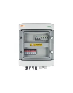 keno energy Rozdzielnica przyłączeniowa DC+AC KENO z ogranicznikiem przepięć 1000V typu 2, 2x łańcuch PV, 2x MPPT // ogr AC typ 2, 25A 3-F - Akcesoria do kolektorów i fotowoltaiki - miniaturka - grafika 1