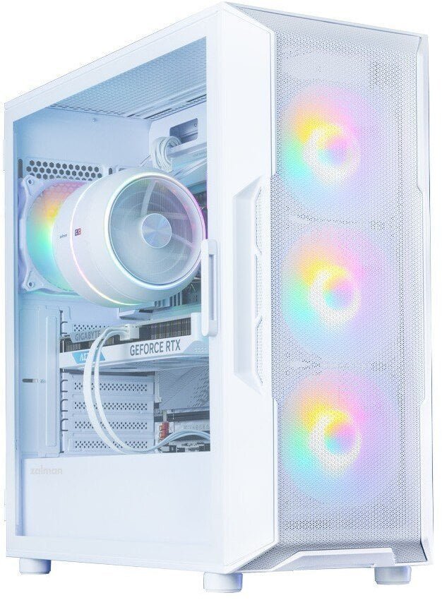 Obudowa Zalman Obudowa I3 NEO V2 Mid Tower RGB fan x4 biały i3 NEO V2 White