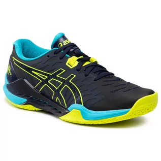 Buty sportowe męskie - Asics Buty Blast Ff 2 1071A044 Peacoat/Safety Yellow 400 - grafika 1