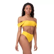 Bielizna sportowa damska - Miami Retro Bikini górna część Yellow - Nebbia - miniaturka - grafika 1