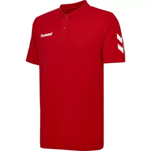 Koszulka tenisowa polo męska Hummel Go Cotton Polo - Koszulki sportowe męskie - miniaturka - grafika 1