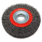 Akcesoria do elektronarzędzi - Dedra Szczotka druciana tarczowa 150mm redukcje 25,22,20,16,12mm F34-150 2401do2550_uz-111-uniw - miniaturka - grafika 1