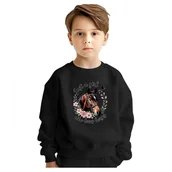 Bluzy dla dziewczynek - BLUZA DZIECIĘCA KOŃ KOCHAM KONIE 122-128 DLA CHŁOPCA DZIEWCZYNKI - miniaturka - grafika 1