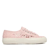 Trampki damskie - Tenisówki Superga 2750 Macrame S81219W Różowy - miniaturka - grafika 1