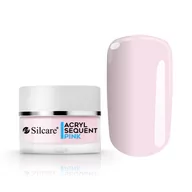 Żele do paznokci - Silcare Puder Akrylowy Akryl Sequent Lux Pink 36g - miniaturka - grafika 1