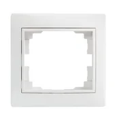 Klawisze i ramki - KANLUX Ramka pojedyńcza pozioma DOMO 01-1460-002 bi 24762 - miniaturka - grafika 1