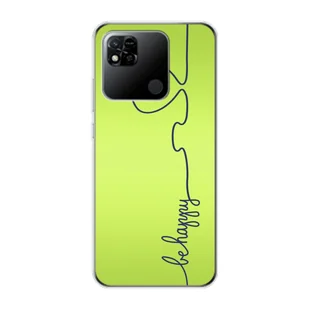 Pokrowiec König Design kompatybilny z plastikowym, miękkim etui na telefon Xiaomi Redmi 10A - Etui na telefon Be Happy Green - Etui i futerały do telefonów - miniaturka - grafika 1