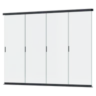 Kratki i pergole - Panel szklany przesuwny do pergoli ELEGANCE/DELUXE/FUSION 4m Anthracite - Gutroof - miniaturka - grafika 1