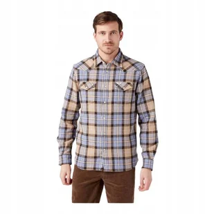 WRANGLER WESTERN SHIRT CORNSTALK W5B4CMX4K S - Koszule męskie - miniaturka - grafika 1