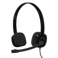 Słuchawki - Logitech H151 czarne (981-000589) - miniaturka - grafika 1