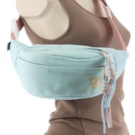 Nerki - DAMSKA SASZETKA NERKA TOREBKA CROSSBODY BAG NA RAMIĘ FRĘDZLE SELEDYNOWA - miniaturka - grafika 1