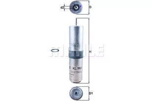 KNECHT Filtr paliwa KL 983D KL 983D - Filtry paliwa - miniaturka - grafika 1