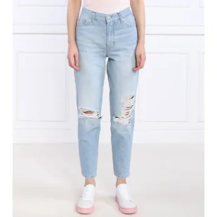 CALVIN KLEIN JEANS Jeansy MOM JEAN ANKLE Boyfriend fit - Spodnie damskie - miniaturka - grafika 1