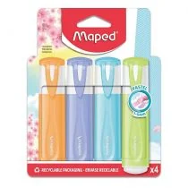 Maped Zakreślacz Classic New Pastel 4 szt. - Przybory szkolne - miniaturka - grafika 1