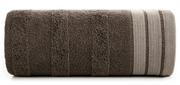 Ręczniki - Ręcznik bawełniany, 30x50, brązowy z bordiura, R170-06 - miniaturka - grafika 1