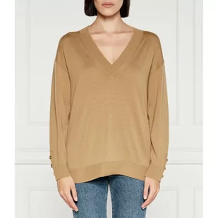 Michael Kors Wełniany sweter MERINO | Regular Fit - Swetry damskie - miniaturka - grafika 1