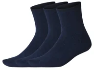 Skarpetki damskie - esmara® Skarpetki termiczne męskie z biobawełną, 3 pary (Granatowy, 43-46) - miniaturka - grafika 1