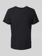Koszulki męskie - T-shirt z prążkowanym, okrągłym dekoltem model ‘Dinton’ - miniaturka - grafika 1