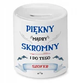 Skarbonki - Skarbonka Dla Szofera na Urodziny na Prezent z Nadrukiem ze Zdjęciem - miniaturka - grafika 1