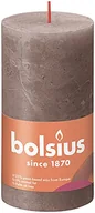Świece - Bolsius Świece pieńkowe Shine, 6 szt., 130x68 mm, rustykalny taupe Sfeerpunt - miniaturka - grafika 1
