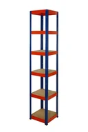 Szafy i regały magazynowe - Regał Helios magazynowy metalowy HNO_213X030X30_6_0WZ ilość półek 6 nośność 175 kg / Wamar-Sosenka - miniaturka - grafika 1