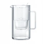 Dzbanki filtrujące - Dzbanek filtrujący szklany Aquaphor Glass 2,5l z wkładem Maxfor+ biały - miniaturka - grafika 1