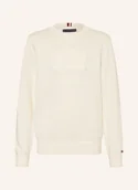 Bluzy dla chłopców - Tommy Hilfiger Sweter beige - TOMMY HILFIGER - miniaturka - grafika 1