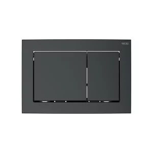 TECE 9240723 TECEbase - Przycisk spłukujący do WC podwójny, czarny matowy - Przyciski spłukujące - miniaturka - grafika 1