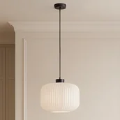 Lampy sufitowe - Lampa wisząca z białym kloszem do jadalni K-5641 z serii SPARTA - miniaturka - grafika 1