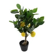 Sztuczne kwiaty - Sztuczne drzewko cytrynowe w doniczce 50 cm - miniaturka - grafika 1