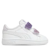 Buty dla dziewczynek - Sneakersy Puma Puma Smash 3.0 L 395610 06 Biały - miniaturka - grafika 1