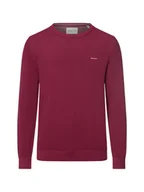 Swetry męskie - Gant Sweter męski Mężczyźni Bawełna czerwony jednolity, S - miniaturka - grafika 1