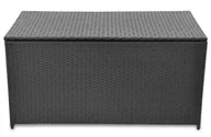 Skrzynie ogrodowe - Duża czarna rattanowa skrzynia ogrodowa F0-R46 - miniaturka - grafika 1