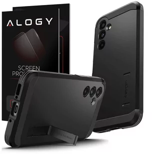 Etui pancerne na telefon Spigen Tough Armor obudowa ochronna do Samsung Galaxy A54 5G Black + Szkło - Etui i futerały do telefonów - miniaturka - grafika 1